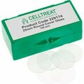 Celltreat Scientific Products CELLTREAT 25mm Round Cover Glass, Fits 6 Well Plate, Sterile, 100/PK 229174